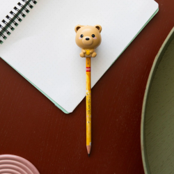 Crayon avec Anti-stress Teddy bear - Squeezies  - Legami - Achat en ligne - Jaines