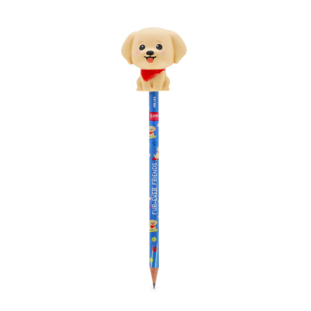 Crayon avec Anti-stress chien - Squeezies  - Legami - Achat en ligne - Jaines