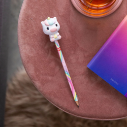 Crayon avec Anti-stress licorne - Squeezies  - Legami - Achat en ligne - Jaines