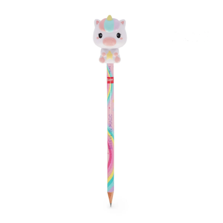 Crayon avec Anti-stress licorne - Squeezies  - Legami - Achat en ligne - Jaines