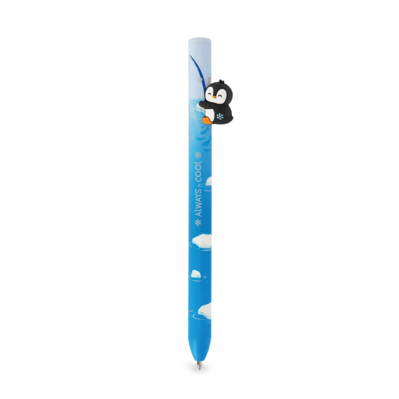 Stylo à Bille Rétractable Penguin « Always Cool »  - Free Hugs - Legami - Achat en ligne - Jaines