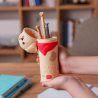 Trousse en Silicone Souple 2-en-1 - Kawaii- Chien - Legami - Achat en ligne - Jaines