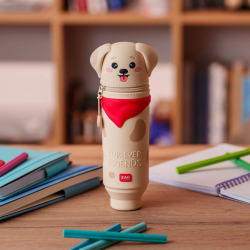Trousse en Silicone Souple 2-en-1 - Kawaii- Chien - Legami - Achat en ligne - Jaines