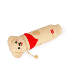 Trousse en Silicone Souple 2-en-1 - Kawaii- Chien - Legami - Achat en ligne - Jaines