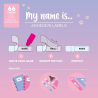 Étiquettes Adhésives avec Film Protecteur - My Name Is... - Kitty - Legami - Achat en ligne - Jaines
