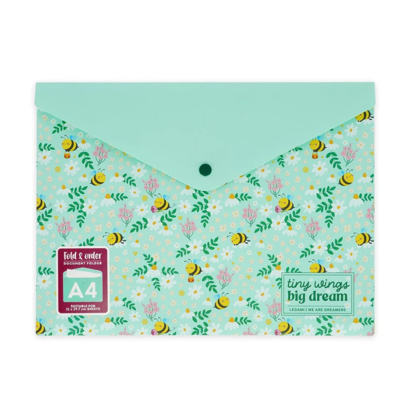 Porte-documents - Fold & Order - Abeille - Legami - Achat en ligne - Jaines