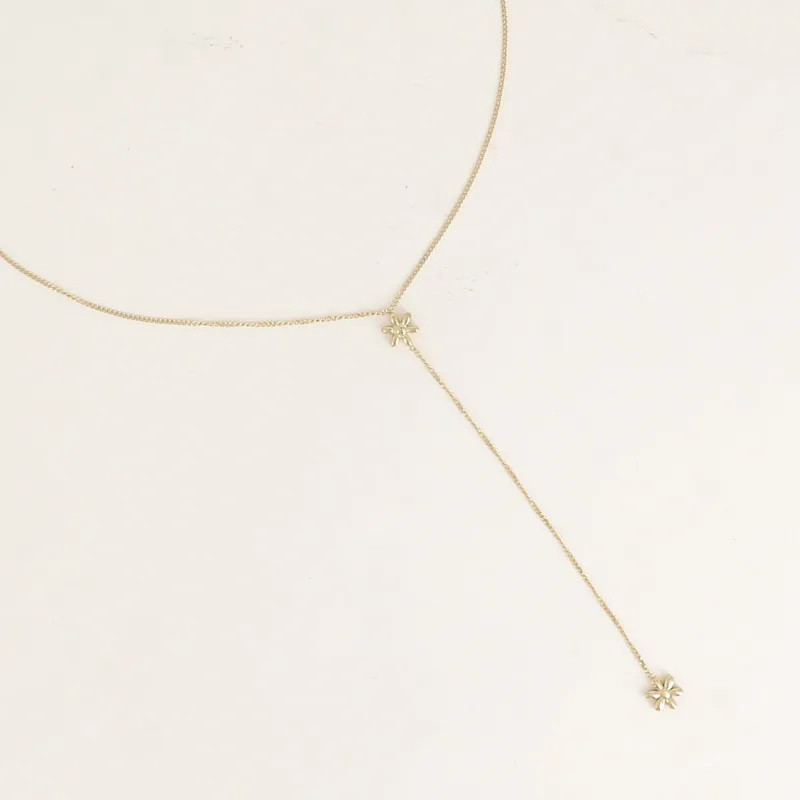 Collier en Y 2 fleurs - Jaïnès & Co - Achat en ligne - Jaïnès