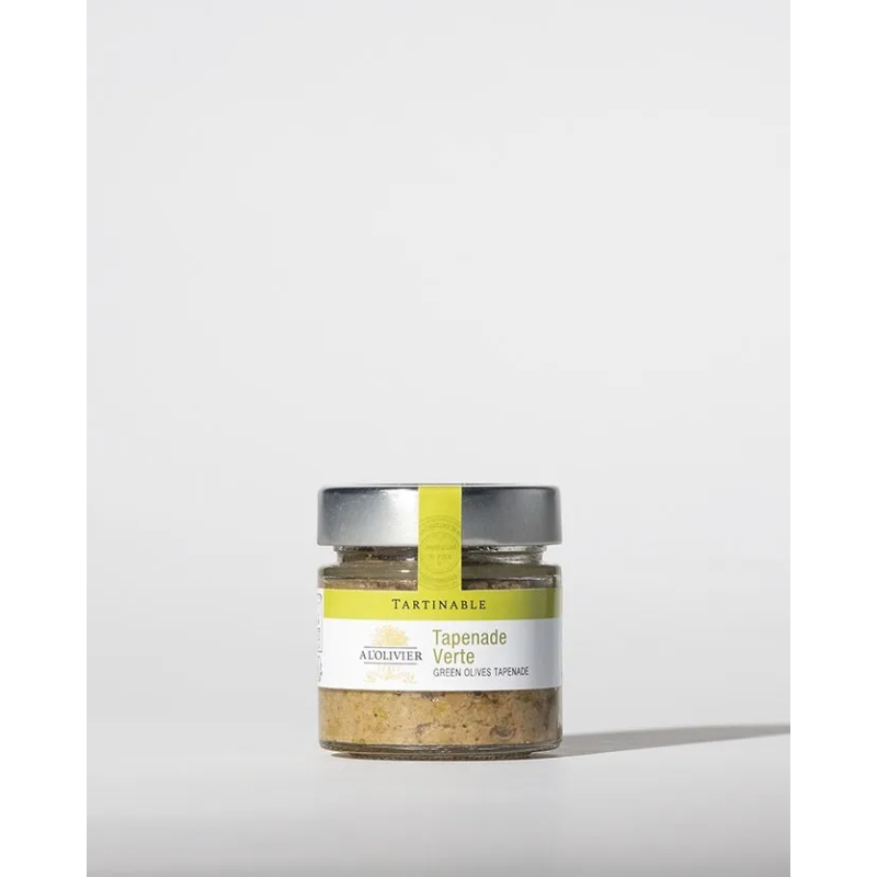 Tapenade aux olives vertes - 100g - A L'OLIVIER - Achat en ligne - Jaines