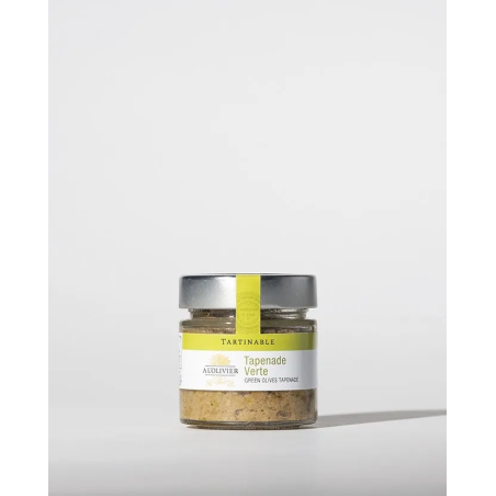 Tapenade aux olives vertes - 100g - A L'OLIVIER - Achat en ligne - Jaines