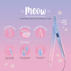 Compas à Mine Automatique - Meow - Legami - Achat en ligne - Jaines