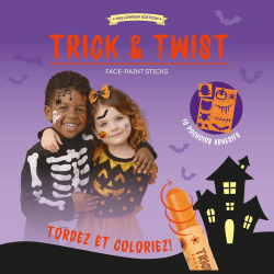 Set de 6 Crayons de Maquillage pour le Visage en Bâtonnets - Trick & Twist - Legami - Achat en ligne - Jaines