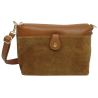 Sac bandoulière en cuir Priscilla camel - Jaïnès & Co - Achat en ligne - Jaïnès