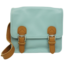 Sac bandoulière en cuir 76044BICO Ciel - Jaïnès & Co - Achat en ligne - Jaïnès