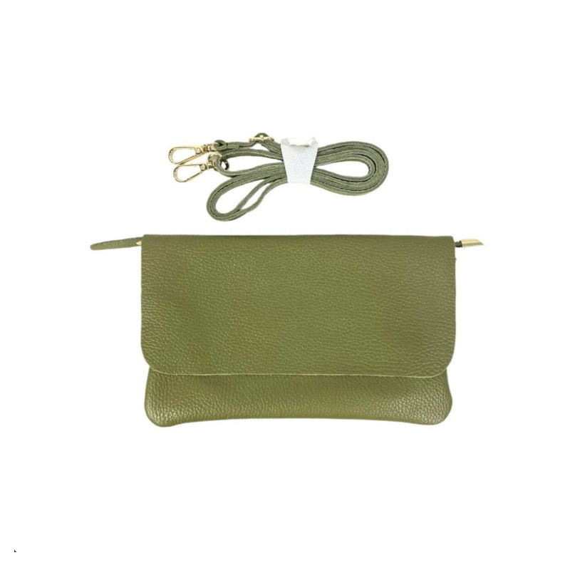 Sac enveloppe en cuir grainé Mint - CHENSON GORETT - Achat en ligne - Jaïnès