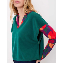 Pull SATINKA Emeraude AFPS2604 - La Fiancée - Achat en ligne - Jaines