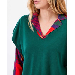 Pull SATINKA Emeraude AFPS2604 - La Fiancée - Achat en ligne - Jaines