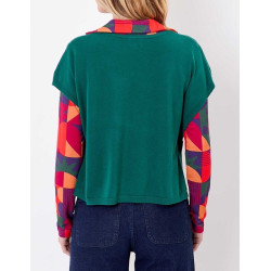Pull SATINKA Emeraude AFPS2604 - La Fiancée - Achat en ligne - Jaines