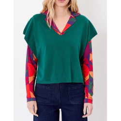 Pull SATINKA Emeraude AFPS2604 - La Fiancée - Achat en ligne - Jaines