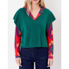 Pull SATINKA Emeraude AFPS2604 - La Fiancée - Achat en ligne - Jaines