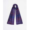Foulard en soie doublé Navy HAFS2635 - La Fiancée - Achat en ligne - Jaines