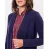 Gilet long en maille SACHEON Marine HFGS2603 - La Fiancée - Achat en ligne - Jaines