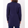 Gilet long en maille SACHEON Marine HFGS2603 - La Fiancée - Achat en ligne - Jaines