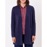 Gilet long en maille SACHEON Marine HFGS2603 - La Fiancée - Achat en ligne - Jaines