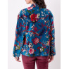 Veste Kimono velours DHARMA HFKD2683 Bleu - La Fiancée - Achat en ligne - Jaines