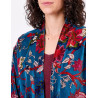 Veste Kimono velours DHARMA HFKD2683 Bleu - La Fiancée - Achat en ligne - Jaines