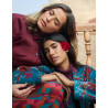 Veste Kimono velours DHARMA HFKD2683 Bleu - La Fiancée - Achat en ligne - Jaines