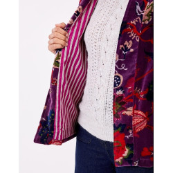 Veste Kimono velours DHARMA Violette HFKD2684 - La Fiancée - Achat en ligne - Jaines