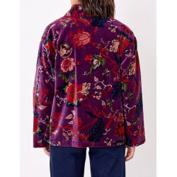 Veste Kimono velours DHARMA Violette HFKD2684 - La Fiancée - Achat en ligne - Jaines
