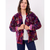 Veste Kimono velours DHARMA Violette HFKD2684 - La Fiancée - Achat en ligne - Jaines