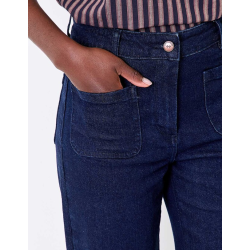 Jean large denim coton MAYA HFPM2614 - La Fiancée - Achat en ligne - Jaines