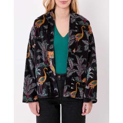 Veste Kimono velours DHARMA HFKD2694 Noir - La Fiancée - Achat en ligne - Jaines