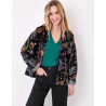 Veste Kimono velours DHARMA HFKD2694 Noir - La Fiancée - Achat en ligne - Jaines