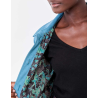 Veste courte suédine doublée AJDA HFVA2605 - La Fiancée - Achat en ligne - Jaines