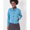 Veste courte suédine doublée AJDA HFVA2605 - La Fiancée - Achat en ligne - Jaines