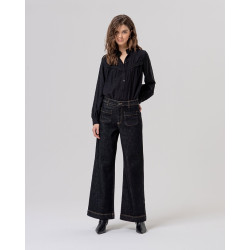 Jeans avec poches devant BAJE523 Noir - Surkana - Achat en ligne - Jaines