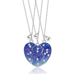 Collier d'amité coeur pour 3 - Jaïnès & Co - Achat en ligne - Jaines
