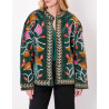 Veste Kimono velours DHARMA HFKD2694 Verte - La Fiancée - Achat en ligne - Jaines