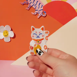 Patch thermocollant Lucky cat - Malicieuse - Achat en ligne - Jaines