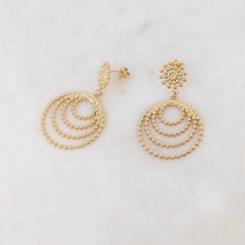 Boucles d'oreilles multi-anneaux - IKITA PARIS - Achat en ligne - Jaines