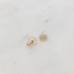 Boucles d'oreilles créole soleil- IKITA PARIS - Achat en ligne - Jaines
