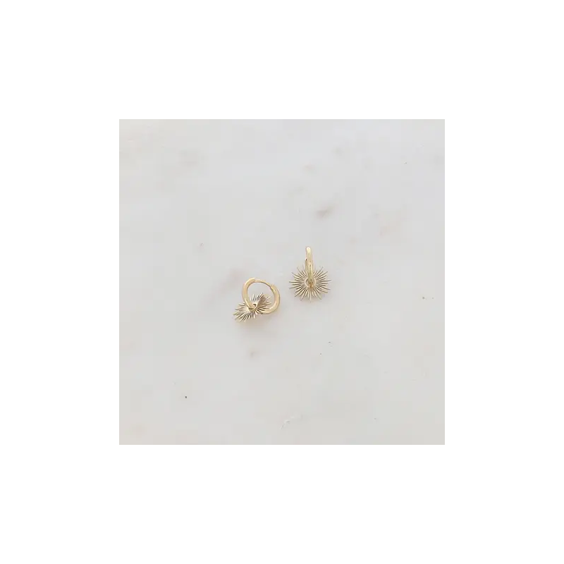 Boucles d'oreilles créole soleil- IKITA PARIS - Achat en ligne - Jaines