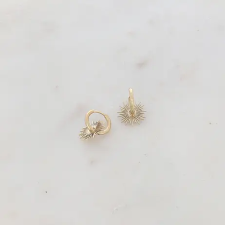 Boucles d'oreilles créole soleil- IKITA PARIS - Achat en ligne - Jaines