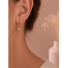 Boucles d'oreilles créoles poisson et perle - Eclat Paris - Achat en ligne - Jaines