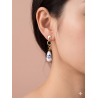 Boucles d'oreilles gouttes en porcelaine bleue - Eclat Paris - Achat en ligne - Jaines