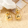 Boucles d'oreilles double sphère- Eclat Paris - Achat en ligne - Jaines