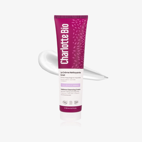 Crème Nettoyante visage éclat Bio -150ml  - Charlotte Bio - Achat en ligne - Jaines